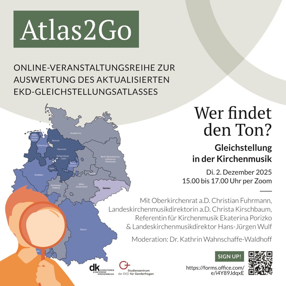 Sharepic zur Veranstaltung Kirchenmusik der Online-Reihe Atlas2Go
